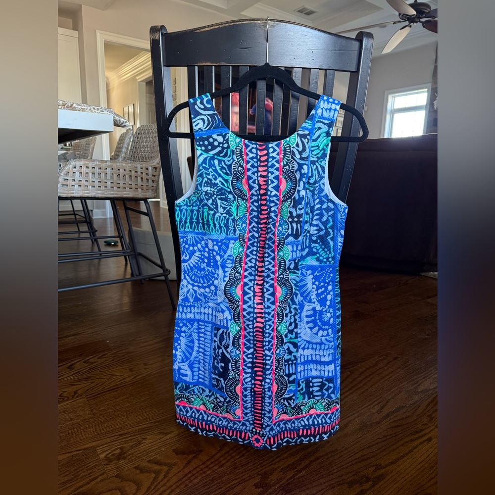 Lilly Pulitzer Blue and Pink Mini Dress